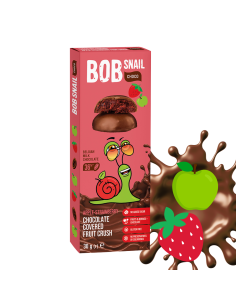 BOB Snail Choco Przekąska Jabłko Truskawka 30g 2