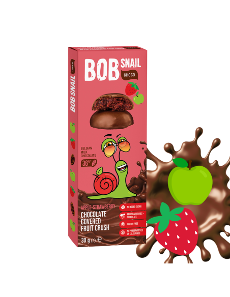BOB Snail Choco Jabłko Truskawka 30g