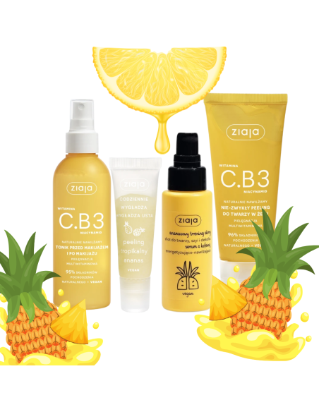 ZIAJA Zestaw Prezentowy Ananasowy Blask