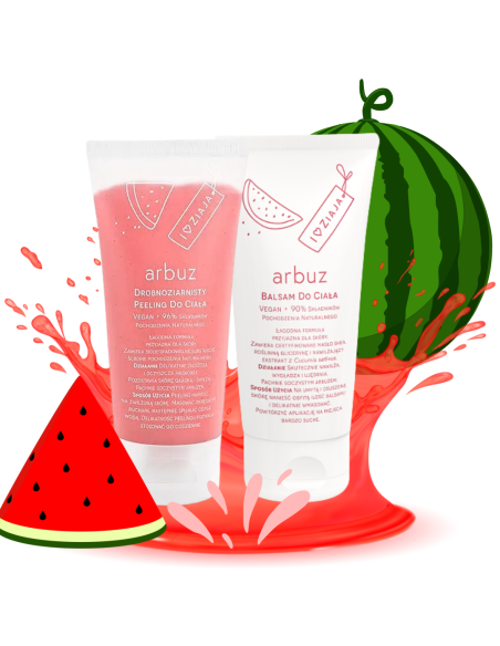 ZIAJA Arbuz Pakiet Kosmetyków Balsam + Peeling