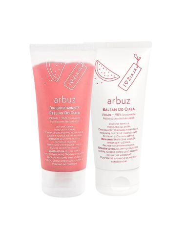 ZIAJA Arbuz Pakiet Kosmetyków do Ciała Balsam + Peeling