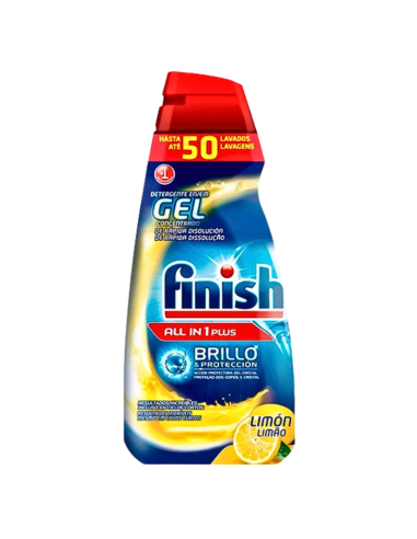 FINISH All-in-1 Power Żel do Zmywarki Lemon 1L