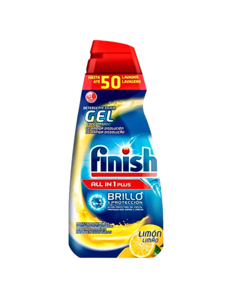 FINISH All-in-1 Power Żel do Zmywarki Lemon 1L