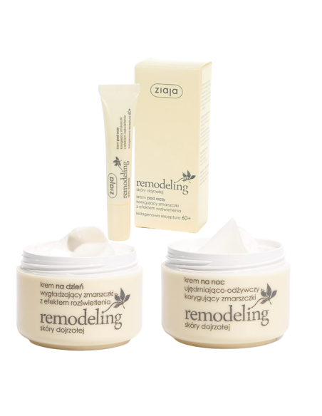 Pakiet Produktów Pielęgnacyjnych do Skóry Dojrzałej Ziaja Remodeling 60+