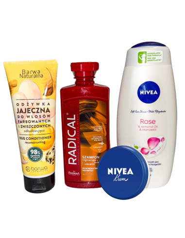 Pakiet Kosmetyków Klasyka Gatunku Nivea, Barwa, Farmona 4 Produkty