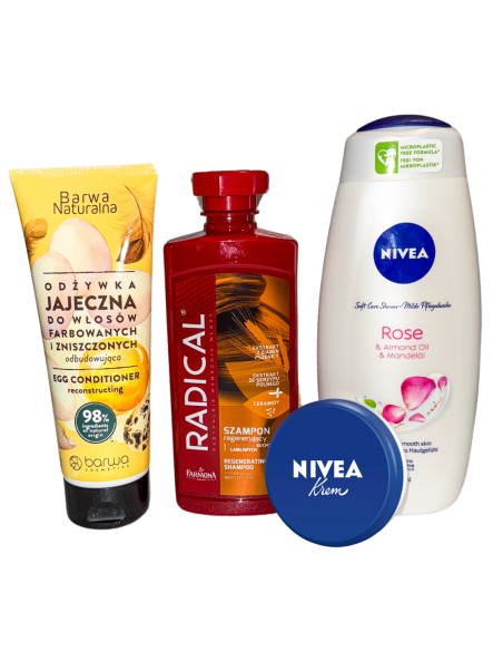 Pakiet Kosmetyków Klasyka Gatunku Nivea, Barwa, Farmona 4 Produkty