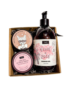 LAQ Zestaw Prezentowy Kosmetyki dla Kocicy Piwonia 3 Produkty Wegańskie