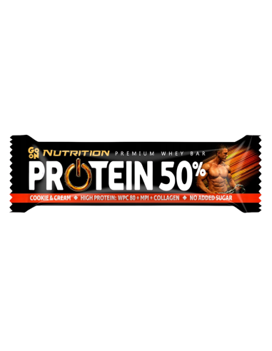 GO ON Protein 50% Wysokobiałkowy baton z dodatkiem chrupek kakaowych 40g