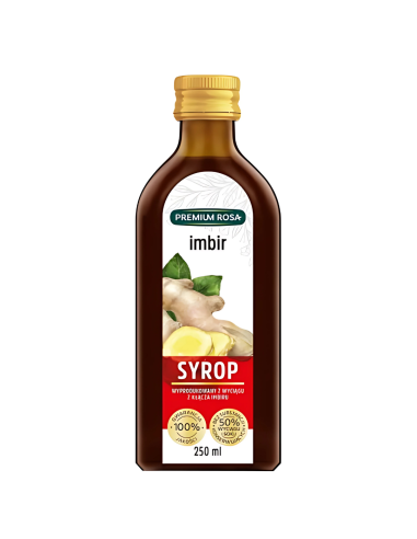 Premium Rosa Syrop z Imbiru 250ml