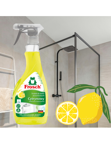 FROSCH Środek do Kabin Prysznicowych Cytrynowy Spray 500ml