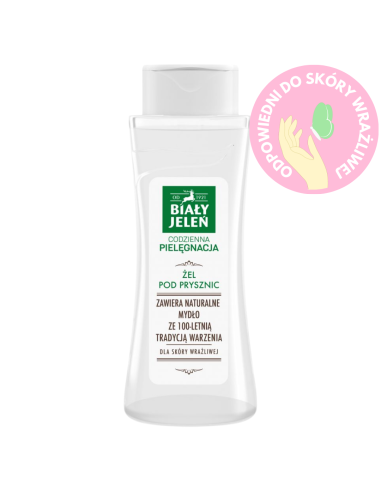 BIAŁY JELEŃ Żel pod Prysznic Naturalne Mydło Skóra Wrażliwa 250ml