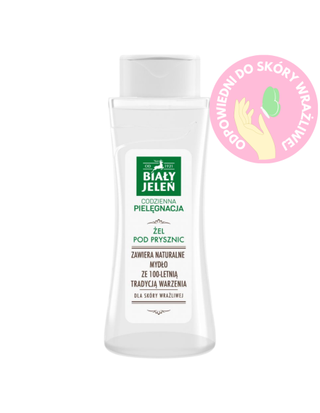 BIAŁY JELEŃ Żel pod Prysznic Naturalne Mydło Skóra Wrażliwa 300ml
