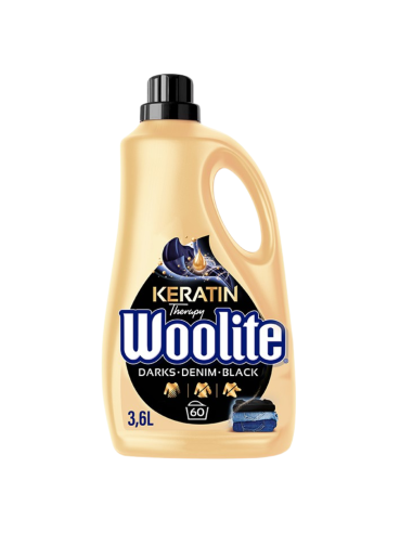 WOOLITE Płyn do Prania Ciemne Kolory i Jeans Keratin Therapy 3,6L