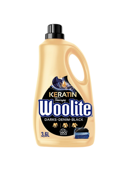 WOOLITE Płyn do Prania Ciemne Kolory i Jeans Keratin Therapy 3,6L
