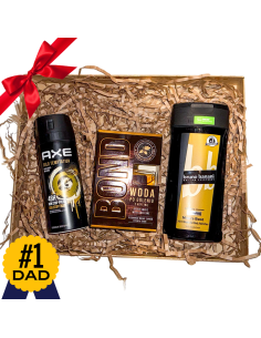 Złoty Strzał Dla Faceta - Męski Zestaw Prezentowy z Nutą Luksusu | Na Dzień Ojca, Urodziny, Prezent dla Partnera