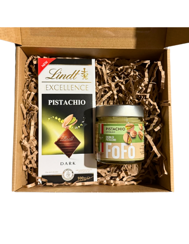 Zestaw Prezentowy Pistacja Dla Smakosza Pistacji - Czekolada Lindt i Krem
