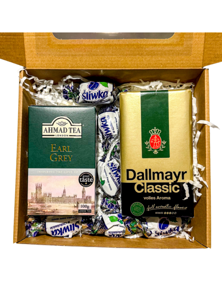 Zestaw Prezentowy Kawa & Herbata & Śliwki | Klasyczna Elegancja w Smaku