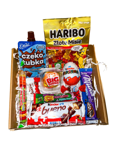 Zestaw Słodyczy KINDER, MILKA, HARIBO - Prezent dla Dziecka, Nastolatka, Nauczyciela, na Zakończenie Roku i Nie Tylko!