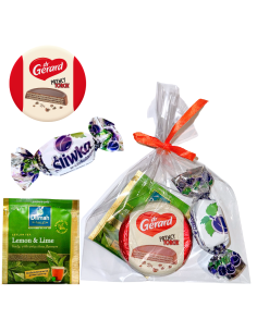 Upominek z Kokardką Podziękowanie Herbata Dilmah, Śliwka, Pryncytorcik