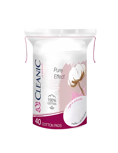 CLEANIC Pure Effect Płatki Kosmetyczne Owalne 40szt