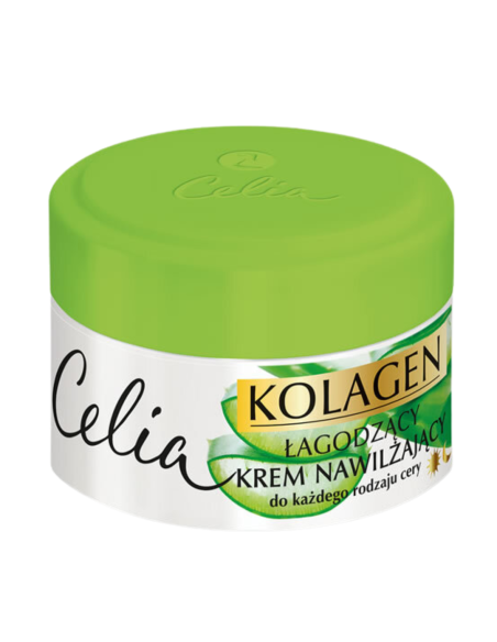 CELIA Kolagen Łagodzący Krem Nawilżający Aloes 50ml