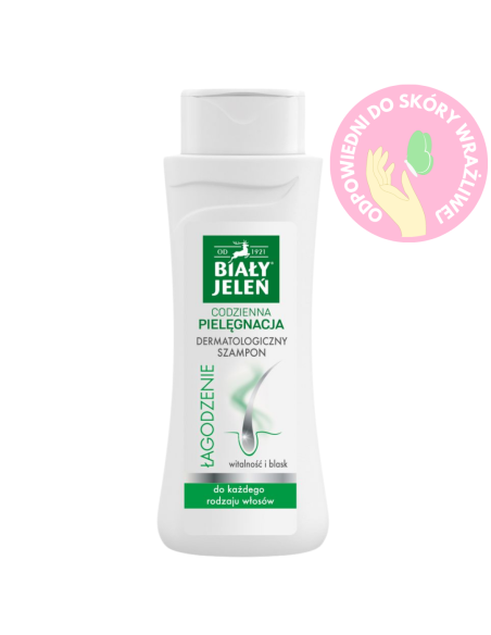 BIAŁY JELEŃ Dermatologiczny Szampon do Włosów Łagodzący 300ml