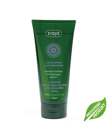 ZIAJA Ziołowy Szampon do Włosów Normalizujący Sebum 200ml