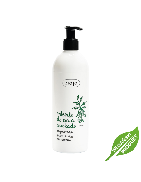 ZIAJA Awokado Mleczko do Ciała Skóra Sucha Zniszczona 400ml
