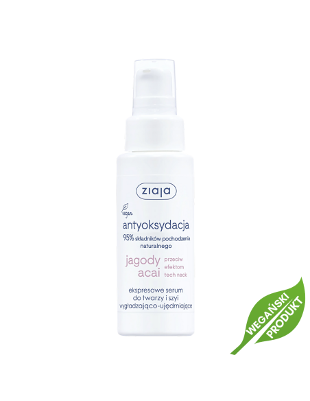 ZIAJA Jagody Acai Ekspresowe Serum do Twarzy Wygładzająco Ujędrniające 50ml