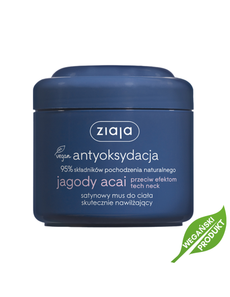 ZIAJA Jagody Acai Satynowy Mus do Ciała Nawilżający 200ml