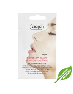 ZIAJA Jogurtowa Maska Mikrobiom Balans dla Skóry Wrażliwej 7ml
