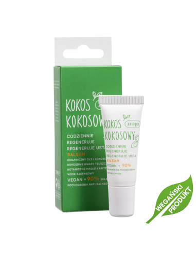 ZIAJA KOKOS Regenerujący Balsam do Ust 10ml