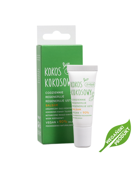 ZIAJA KOKOS Regenerujący Balsam do Ust 10ml