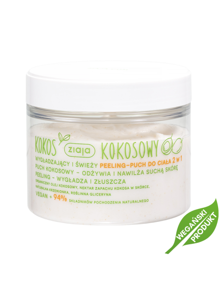 ZIAJA KOKOS Peeling Puch do Ciała 2w1 270ml