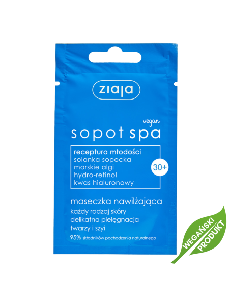 ZIAJA Sopot SPA Maseczka Nawilżająca Każdy Rodzaj Skóry Delikatna Pielęgnacja 7ml