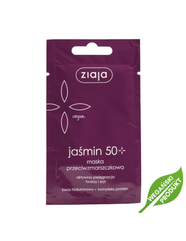 ZIAJA Jaśmin 50+ Maska Przeciwzmarszczkowa Kwas Hialuronowy 7ml
