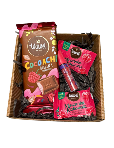 Zestaw Prezentowy Malinowe Uniesienie Czekoladki Pomadka