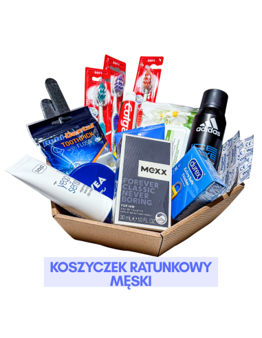Koszyczek Ratunkowy Męski Gotowy Zestaw dla Gości