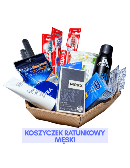 Koszyczek Ratunkowy Męski Gotowy Zestaw dla Gości