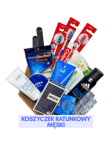 Koszyczek Ratunkowy Męski Gotowy Zestaw dla Gości