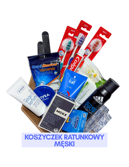 Koszyczek Ratunkowy Męski Gotowy Zestaw dla Gości