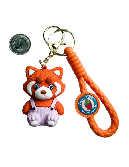 Brelok Lisek Gumowy do Kluczy Plecaka Torebki