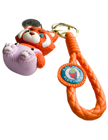 Brelok Lisek Gumowy do Kluczy Plecaka Torebki