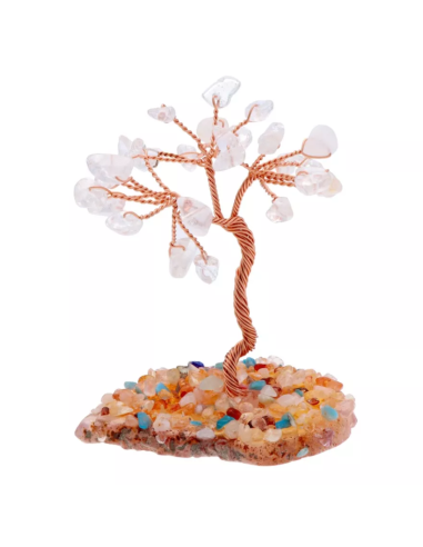 Drzewko Szczęścia Kryształ Górski 8 cm