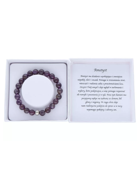 Bransoletka z kamienia Ametyst (opis)