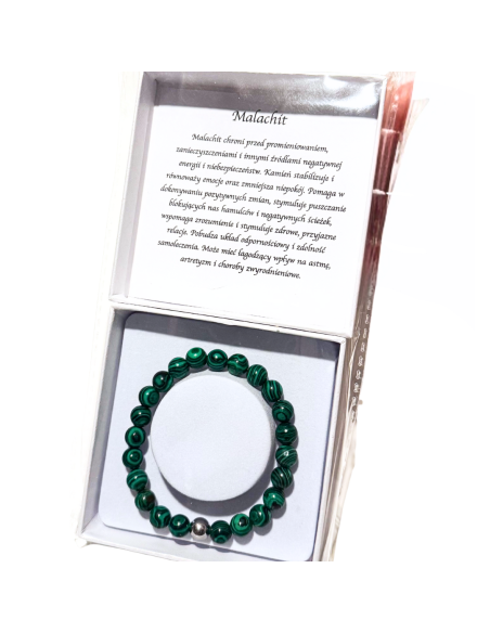 Bransoletka z kamienia Malachit (opis)