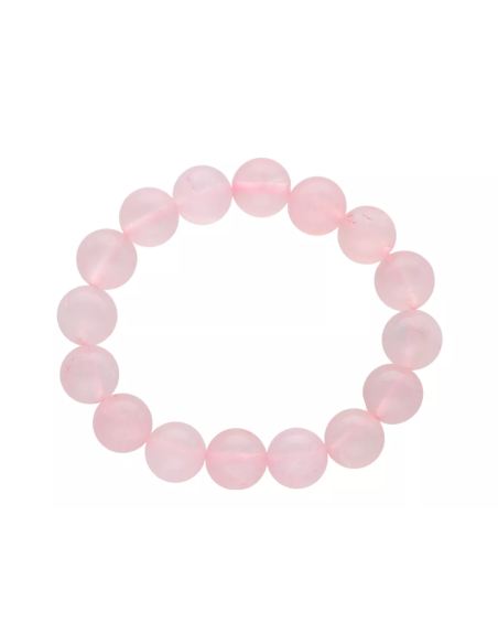 Bransoletka z kamieni Kwarc Różowy 12mm