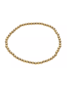 Bransoletka z kamieni Hematyt (odcień złota) 3mm Odwaga i Siła