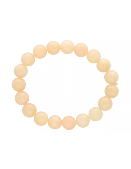 Bransoletka z kamieni Jadeit (żółty) 10mm