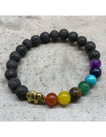 Bransoletka z Kamieniami - Słoń Chakra
